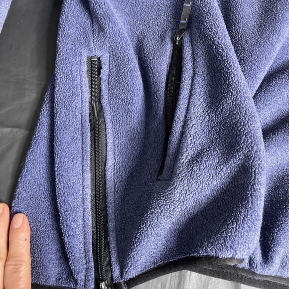 Outersport OT‎ 2000 Blue Fleece Quarter 1/4 Zip Sweatshirt Men Size L Athleisure - Picture 7 of 10